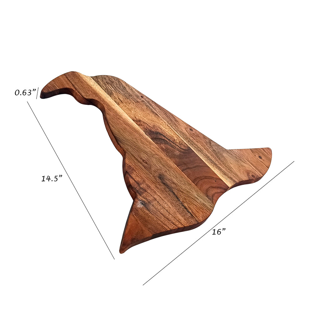 Halloween Witch Hat Shaped Wood Cutting Board for kitchen Decoration, Gothic Cutting Boards, Charcuterie Wooden Boards, Serving Platter