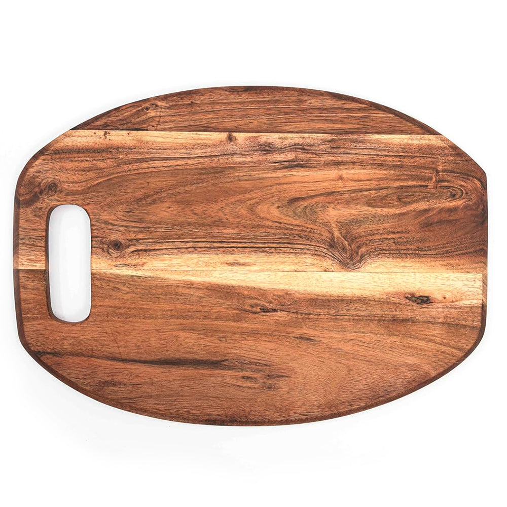 Cutting Board Series, Acacia Wood Cutting Boards for Kitchen, Wooden Serving Charcuterie Board, Organic Wood Board, Ideal for Chopping Meat, Fruits, Cheese 14.5"x10.5"