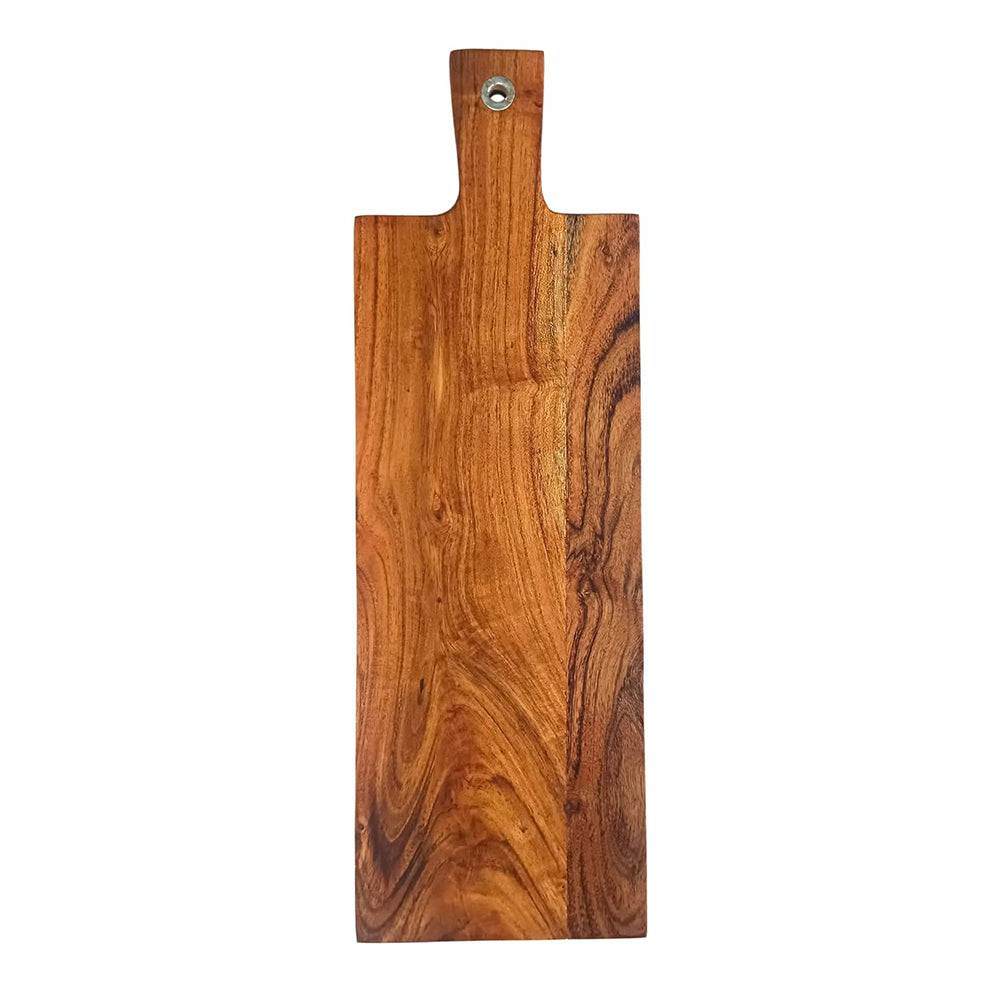 Wood Cutting Boards Kitchen, Thick Chopping Board, Serving Trays Large Wooden Cutting Board with Deep Juice Groove and Handles, Wooden trays for meat, fruit and cheese (20.25 X 6.5 X 0.63 Inch)