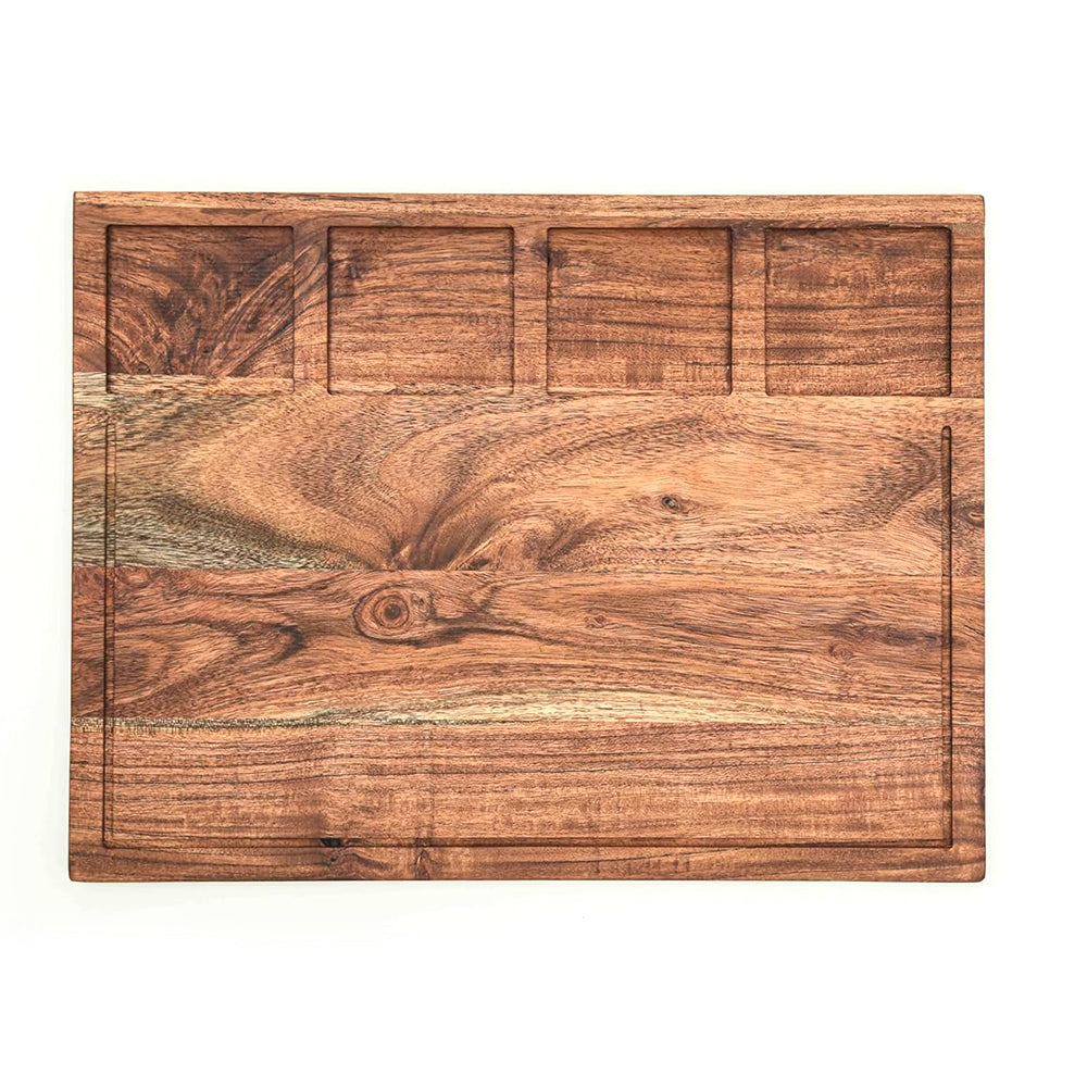 Cutting Board Series, Acacia Wood Cutting Boards for Kitchen, Wooden Serving Charcuterie Board, Organic Wood Board, Ideal for Chopping Meat, Fruits, Cheese 16 x 12