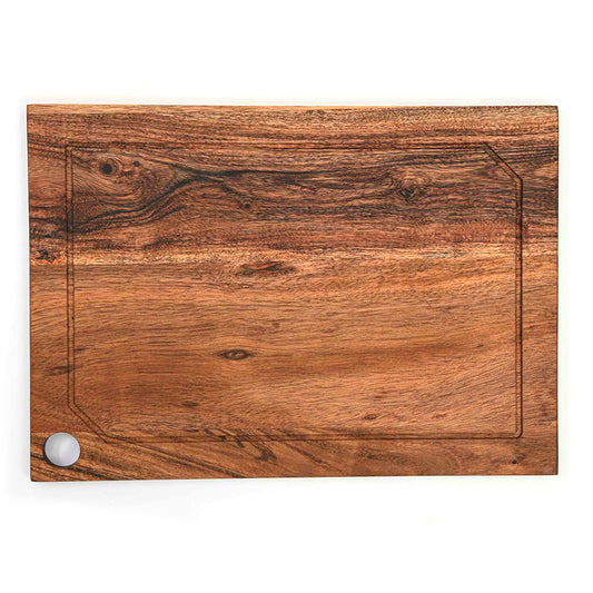 Cutting Board Series, Acacia Wood Cutting Boards for Kitchen, Wooden Serving Charcuterie Board, Organic Wood Board, Ideal for Chopping Meat, Fruits, Cheese 14 x 11