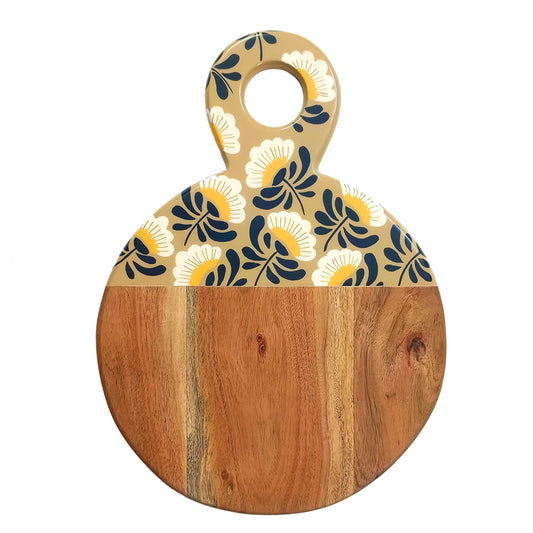 Affinity Décor Resin Print Wooden Cutting Boards for Kitchen Deco with Grooves Festive Décor Epoxy Wood Cutting Board Handmade Large Charcuterie Board Handcrafted Acacia Wood Cutting Board (WL-CB-320)