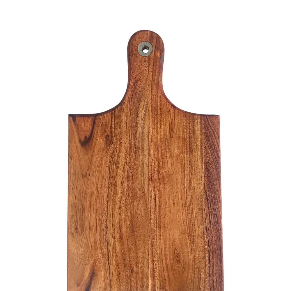 Wood Cutting Boards Kitchen, Thick Chopping Board, Serving Trays Large Wooden Cutting Board with Deep Juice Groove and Handles, Wooden trays for meat, fruit and cheese (14 X 8 X 0.63 Inch)