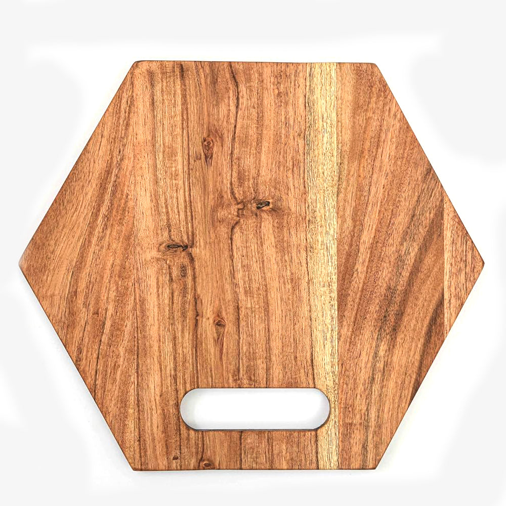 Cutting Board Series, Acacia Wood Cutting Boards for Kitchen, Wooden Serving Charcuterie Board, Organic Wood Board, Ideal for Chopping Meat, Fruits, Cheese 11 x 12.6