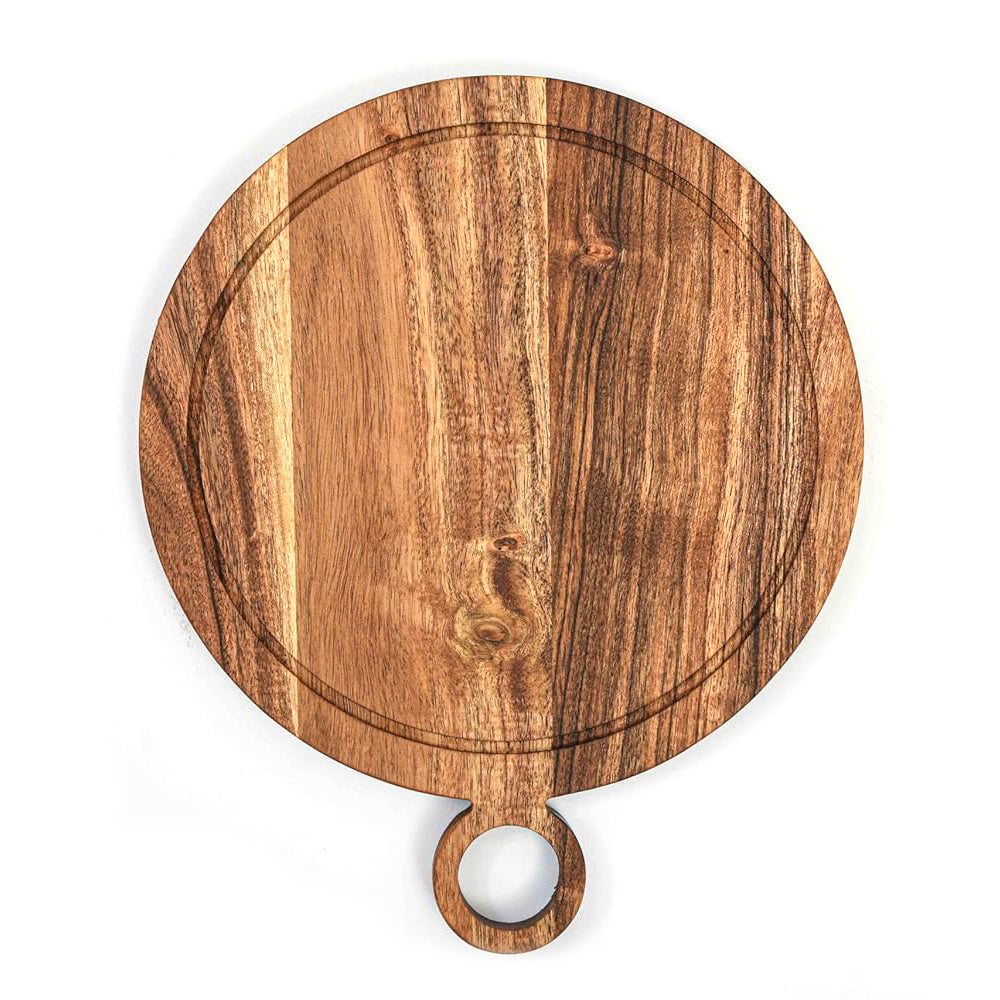 Cutting Board Series, Acacia Wood Cutting Boards for Kitchen, Wooden Serving Charcuterie Board, Organic Wood Board, Ideal for Chopping Meat, Fruits, Cheese 11 x 9.1