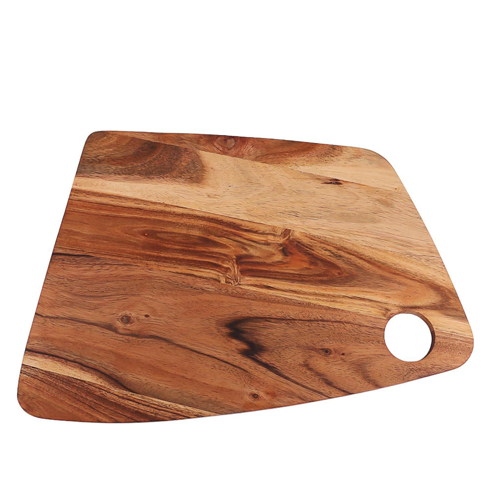 Cutting Board Series, Acacia Wood Cutting Boards for Kitchen, Wooden Serving Charcuterie Board, Organic Wood Board, Ideal for Chopping Meat, Fruits, Cheese 15.5"x10.3"