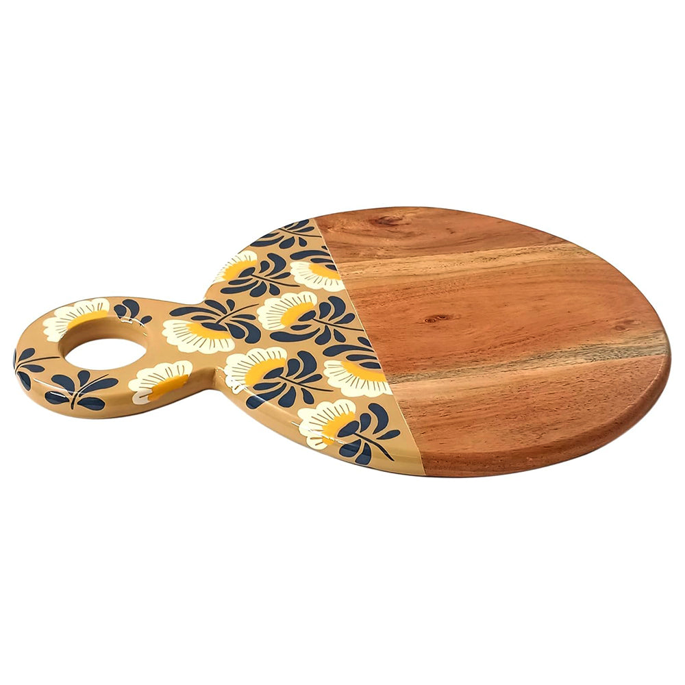 Affinity Décor Resin Print Wooden Cutting Boards for Kitchen Deco with Grooves Festive Décor Epoxy Wood Cutting Board Handmade Large Charcuterie Board Handcrafted Acacia Wood Cutting Board (WL-CB-320)