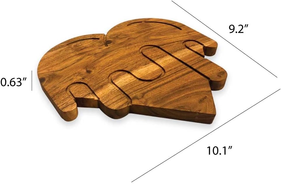 Valentine's Day Gifts Organic Acacia kitchen Cutting Chopping Charcuterie Board Platter Butcher Block for Cheese and Vegetables Meat (Melting Heart Board 9.2"L x 10.1"W)