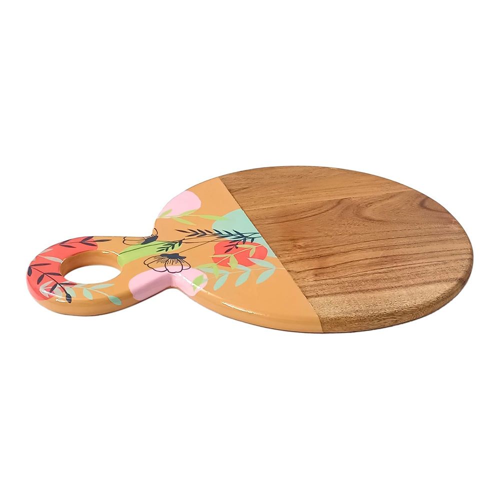 Affinity Décor Resin Print Wooden Cutting Boards for Kitchen Deco with Grooves Festive Décor Epoxy Wood Cutting Board Handmade Large Charcuterie Board Handcrafted Acacia Wood Cutting Board (WL-CB-335)