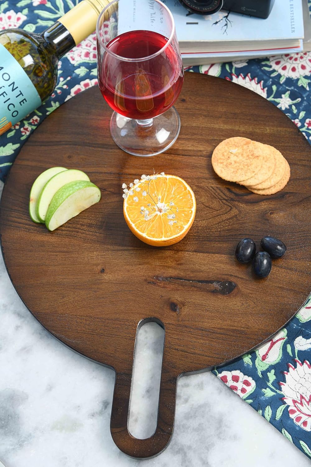 Cutting Board Series, Acacia Colored Wood Cutting Boards for Kitchen, Black Wooden Serving Charcuterie Board, Organic Wood Board, Ideal for Chopping Meat, Fruits, Cheese 15.6 x 12.8