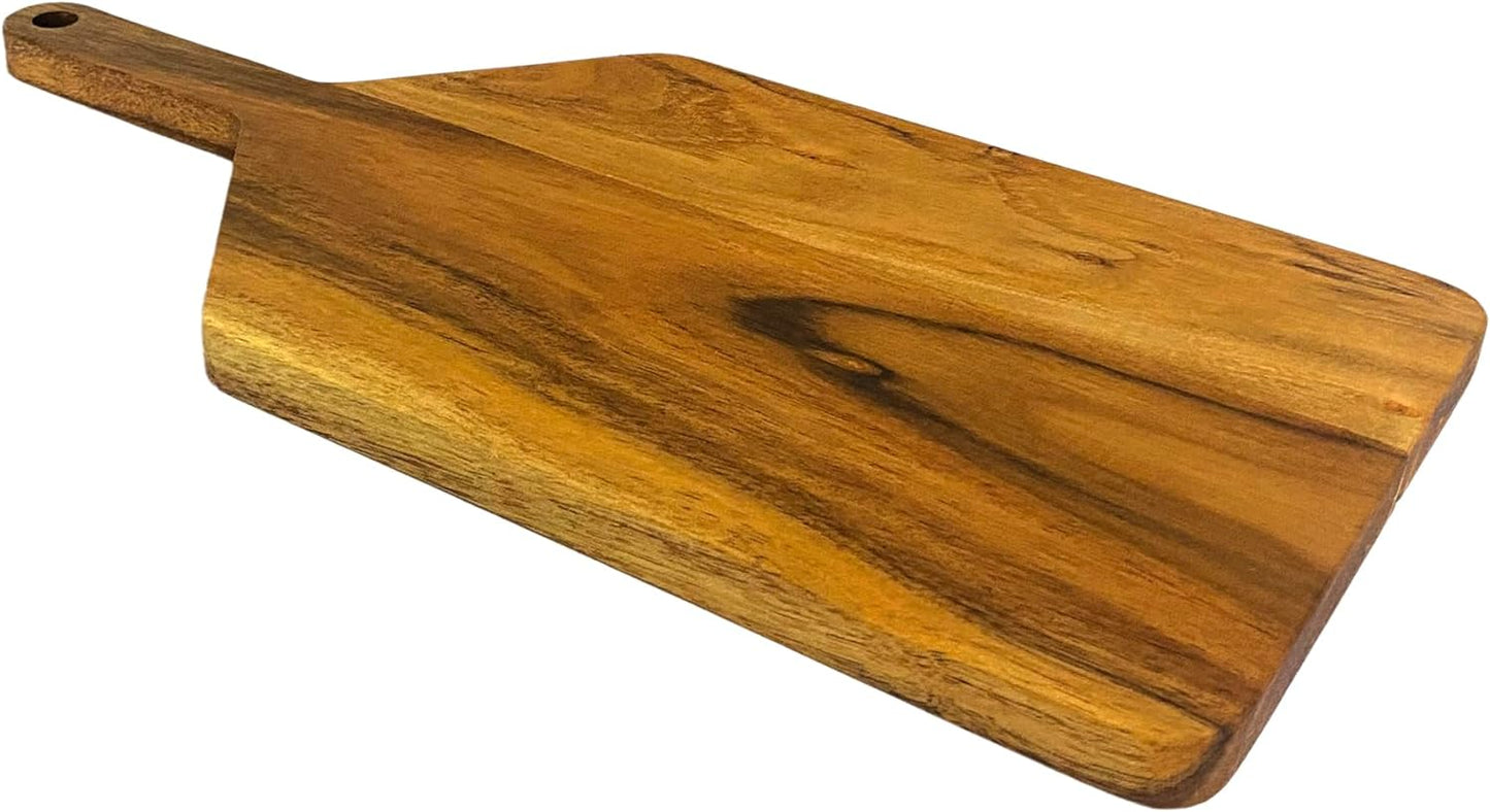 Affinity Decor Cutting Board Series, Acacia Wood Cutting Boards for Kitchen, Wooden Serving Charcuterie Board, Chess Print Wood Board, Ideal for Chopping Meat, Fruits, Cheese 16.2"x7.5"