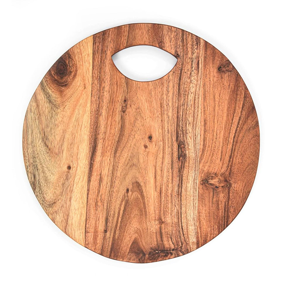 Cutting Board Series, Acacia Wood Cutting Boards for Kitchen, Wooden Serving Charcuterie Board, Organic Wood Board, Ideal for Chopping Meat, Fruits, Cheese 12"x12"