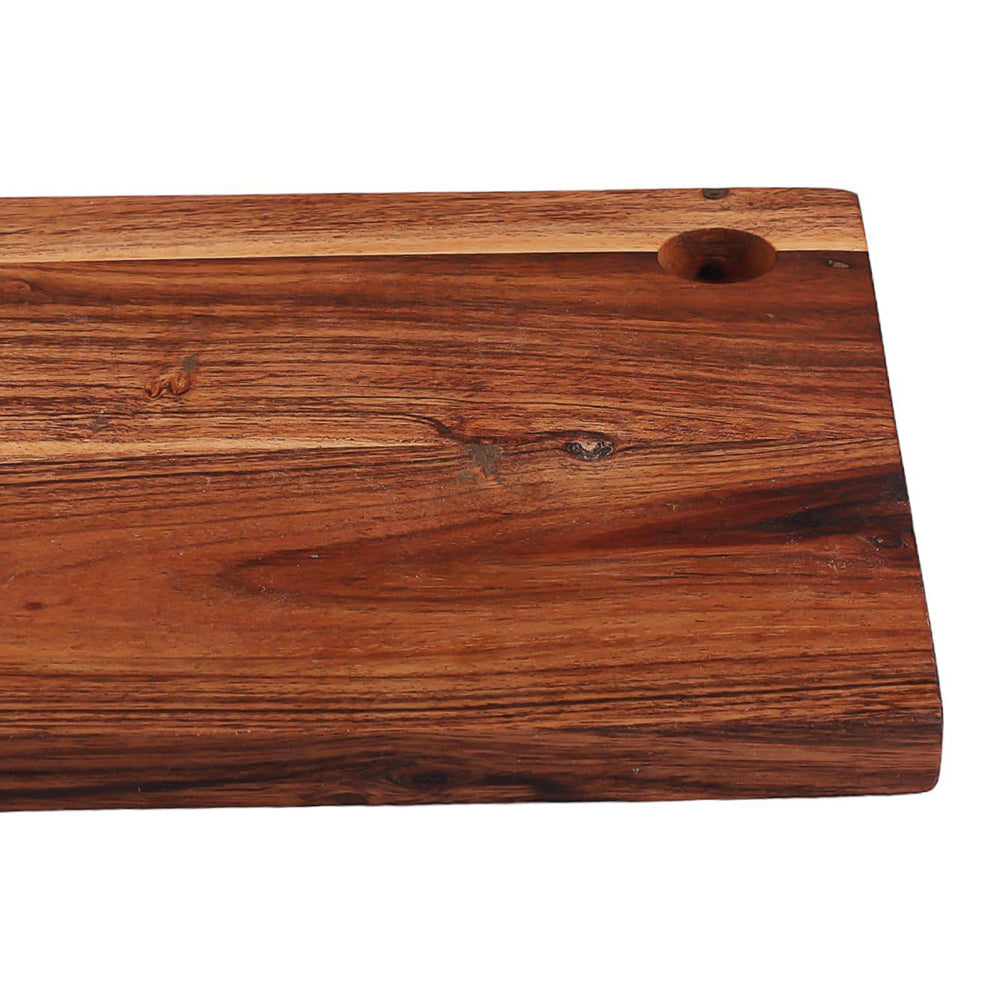 Cutting Board Series, Acacia Wood Cutting Boards for Kitchen, Wooden Serving Charcuterie Board, Organic Wood Board, Ideal for Chopping Meat, Fruits, Cheese 11"x7.5"