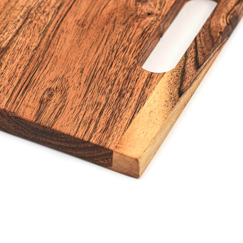 Cutting Board Series, Acacia Wood Cutting Boards for Kitchen, Wooden Serving Charcuterie Board, Organic Wood Board, Ideal for Chopping Meat, Fruits, Cheese 13.75 x 9