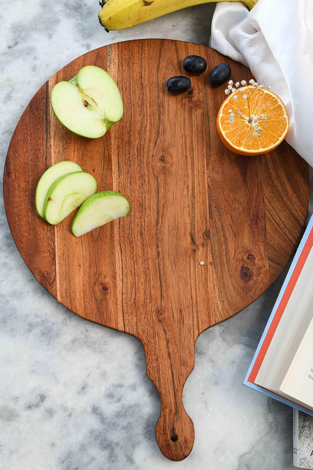 Cutting Board Series, Acacia Wood Cutting Boards for Kitchen, Wooden Serving Charcuterie Board, Organic Wood Board, Ideal for Chopping Meat, Fruits, Cheese 16"x11.75"