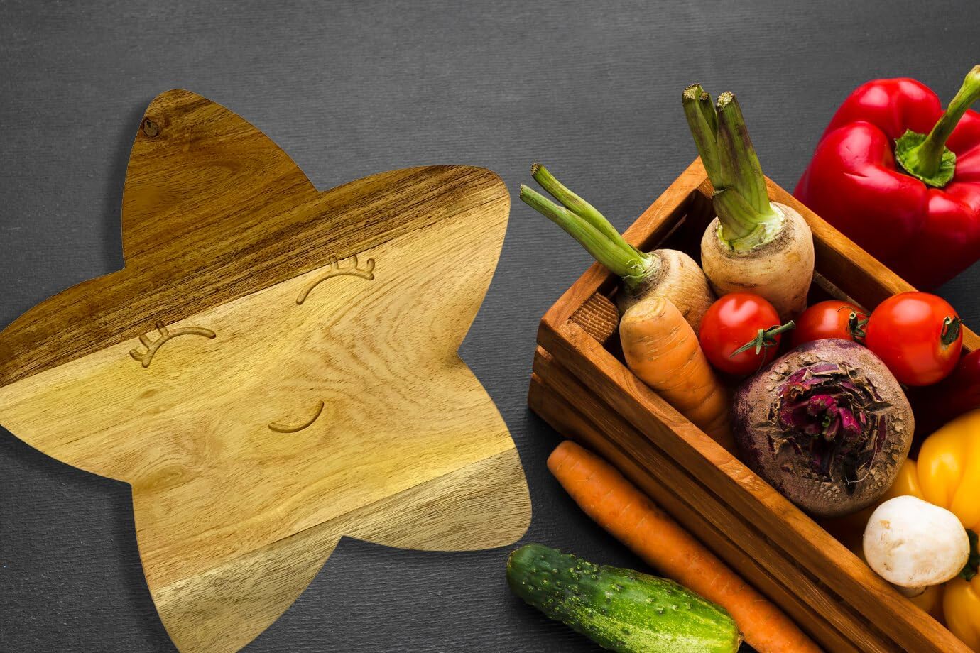 Affinity Decor Cutting Board Series, Acacia Wood Cutting Boards for Kitchen, Wooden Serving Charcuterie Board, Chess Print Wood Board, Ideal for Chopping Meat, Fruits, Cheese 12.6"x12"