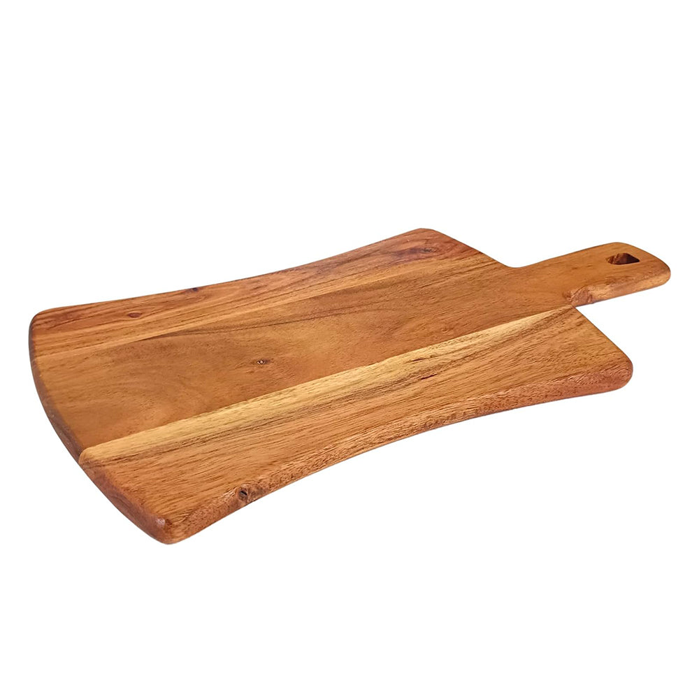 Wood Cutting Boards Kitchen, Thick Chopping Board, Serving Trays Large Wooden Cutting Board with Deep Juice Groove and Handles, Wooden trays for meat, fruit and cheese (17 X 9 X 0.63 Inch)