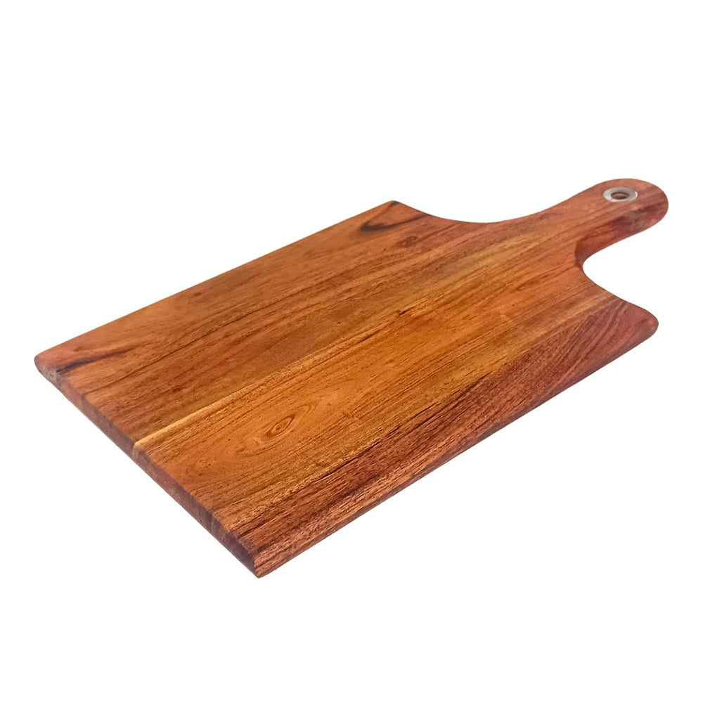 Wood Cutting Boards Kitchen, Thick Chopping Board, Serving Trays Large Wooden Cutting Board with Deep Juice Groove and Handles, Wooden trays for meat, fruit and cheese (14 X 8 X 0.63 Inch)