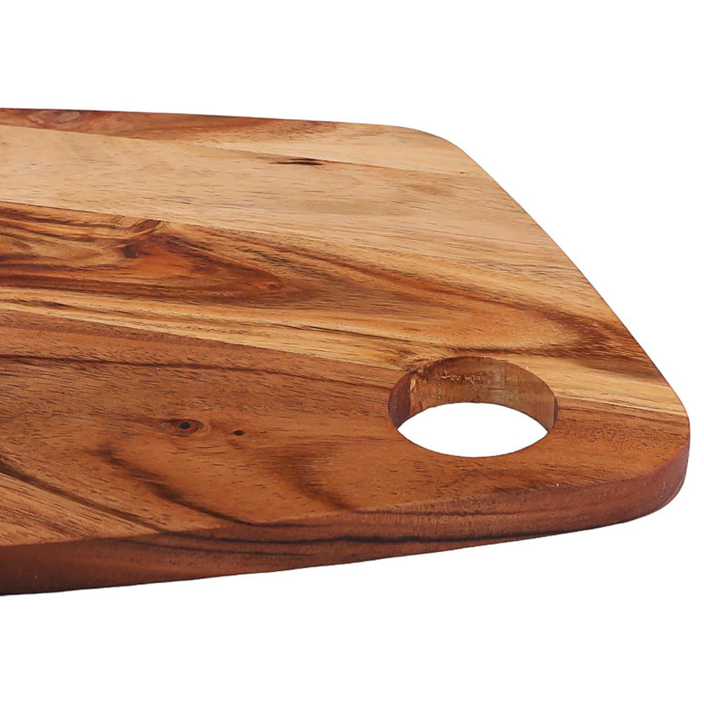 Cutting Board Series, Acacia Wood Cutting Boards for Kitchen, Wooden Serving Charcuterie Board, Organic Wood Board, Ideal for Chopping Meat, Fruits, Cheese 15.5"x10.3"