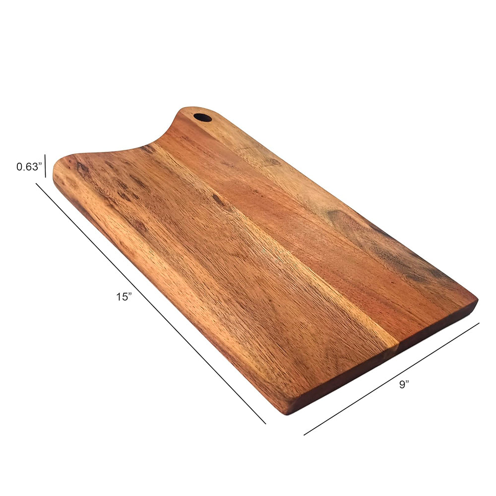 Affinity Décor Print Wooden Cutting Boards for Kitchen Deco with Grooves Festive Décor Wood Cutting Board Handmade Large Charcuterie Board Handcrafted Acacia Wood Cutting Board (WL-CB-342)