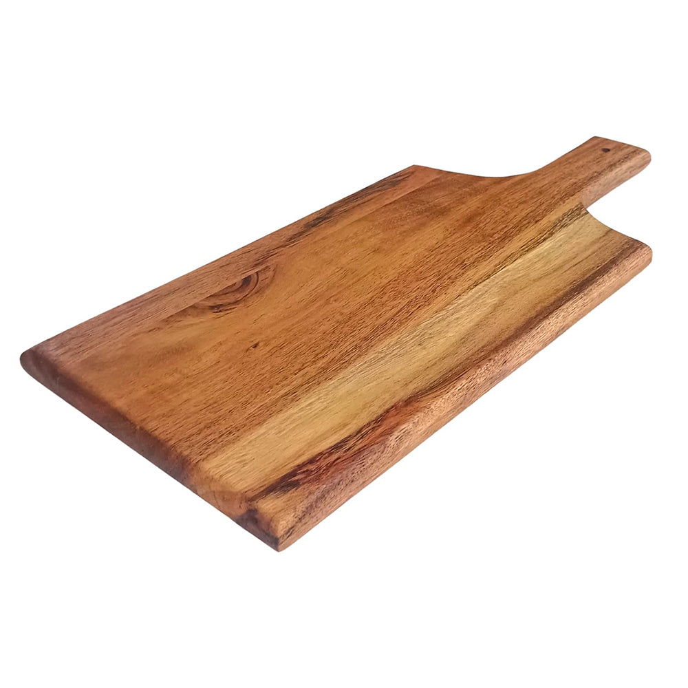 Wood Cutting Boards Kitchen, Thick Chopping Board, Serving Trays Large Wooden Cutting Board with Deep Juice Groove and Handles, Wooden trays for meat, fruit and cheese (14 X 6.25 X 0.63 Inch)