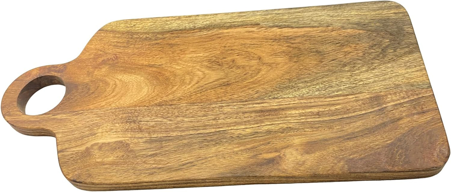 Affinity Decor Wood Cutting Board for Kitchen, 15.5"L x 7.5"W Shaped Wooden Cutting Boards with Hanging Hole, Charcuterie Boards, Serving Platter for Cheese & Kitchen Decoration