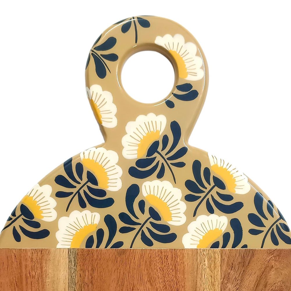 Affinity Décor Resin Print Wooden Cutting Boards for Kitchen Deco with Grooves Festive Décor Epoxy Wood Cutting Board Handmade Large Charcuterie Board Handcrafted Acacia Wood Cutting Board (WL-CB-320)