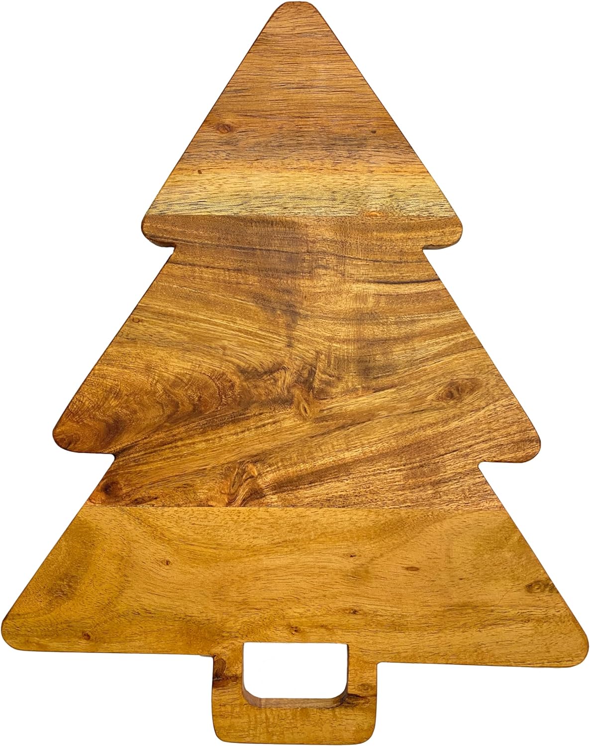 Affinity Decor Christma Tree Shaped Wood Cutting Board Set for Kitchen, Decorative 3 Pieces Tree Wooden Cutting Boards, Charcuterie Serving Trays, Wooden Chopping Boards with Handles for Decoration