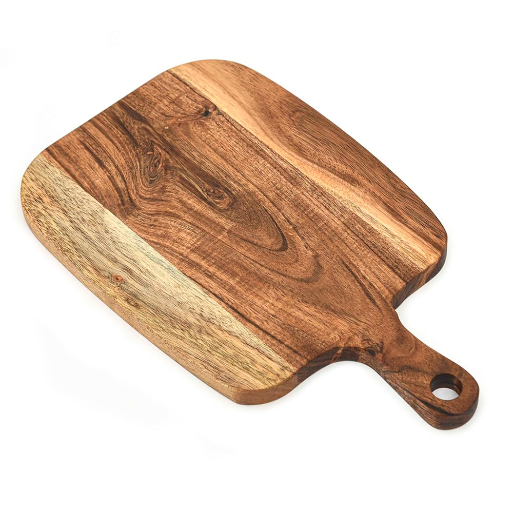 Cutting Board Series, Acacia Wood Cutting Boards for Kitchen, Wooden Serving Charcuterie Board, Organic Wood Board, Ideal for Chopping Meat, Fruits, Cheese 13.4 x 8