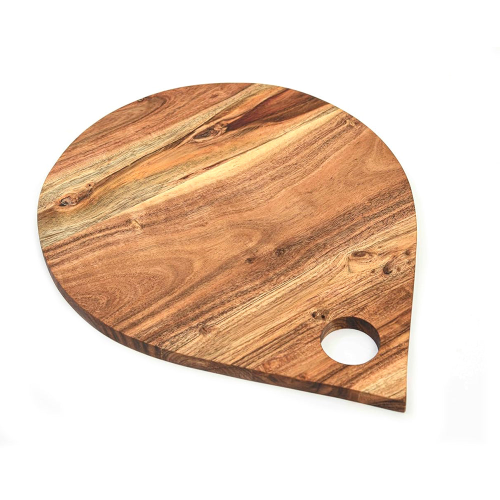 Cutting Board Series, Acacia Wood Cutting Boards for Kitchen, Wooden Serving Charcuterie Board, Organic Wood Board, Ideal for Chopping Meat, Fruits, Cheese 15.88 x 12.8