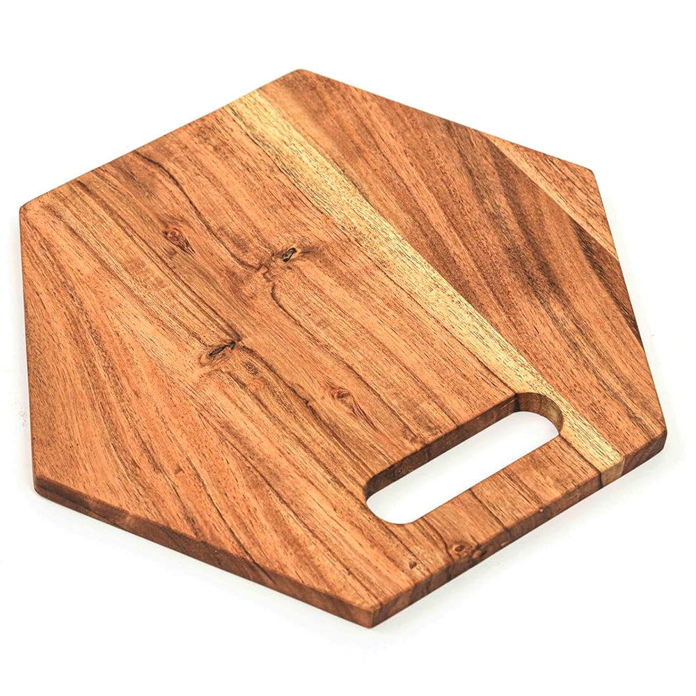 Cutting Board Series, Acacia Wood Cutting Boards for Kitchen, Wooden Serving Charcuterie Board, Organic Wood Board, Ideal for Chopping Meat, Fruits, Cheese 11 x 11