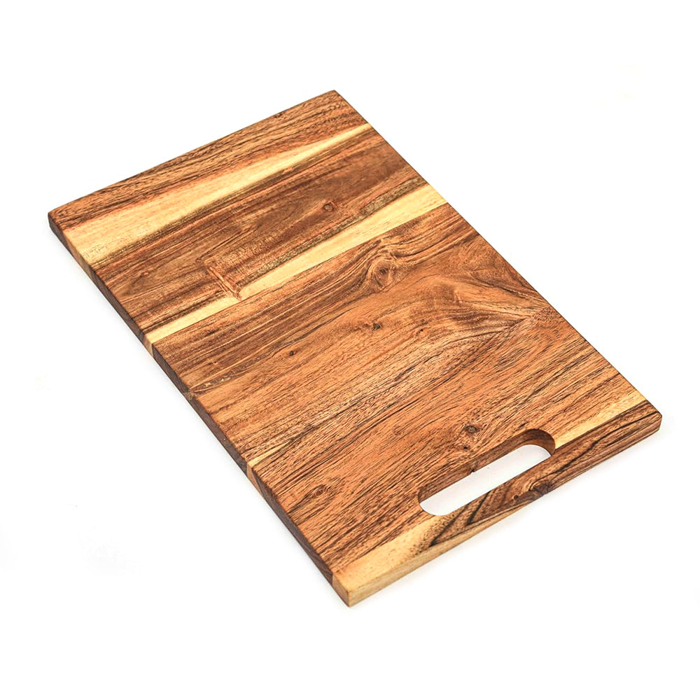 Cutting Board Series, Acacia Wood Cutting Boards for Kitchen, Wooden Serving Charcuterie Board, Organic Wood Board, Ideal for Chopping Meat, Fruits, Cheese 13.75 x 9