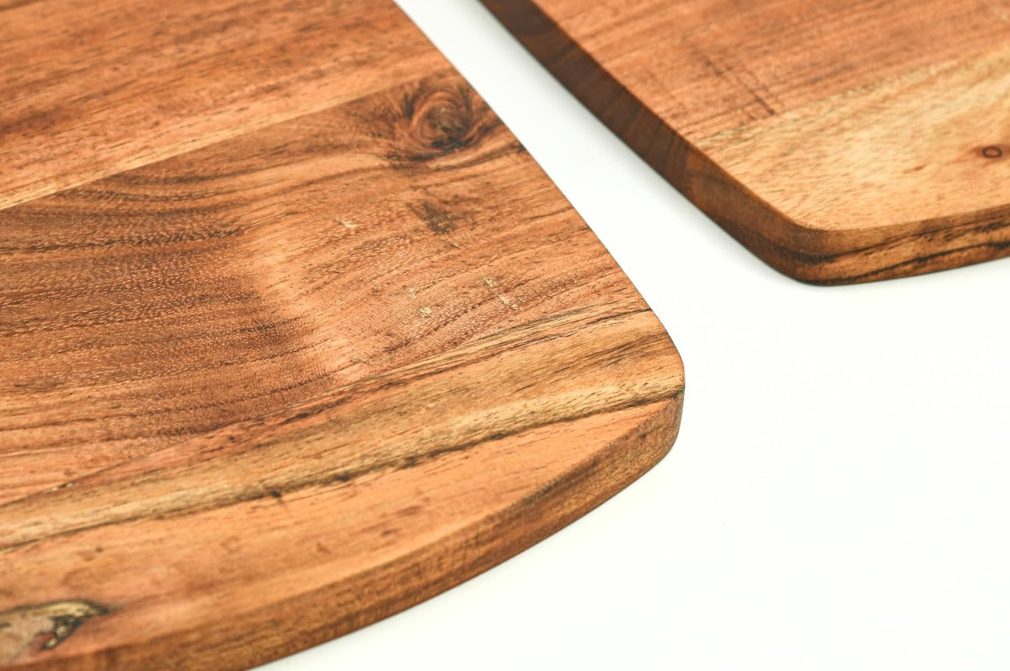 Affinity Decor Cutting Board Series, Acacia Wood Cutting Boards for Kitchen, Wooden Serving Charcuterie Board with Hanging Hole, Organic Wood Board Set of 3, 13.6"x9.1", 11.8"x7.8", 9.6"x6.5"