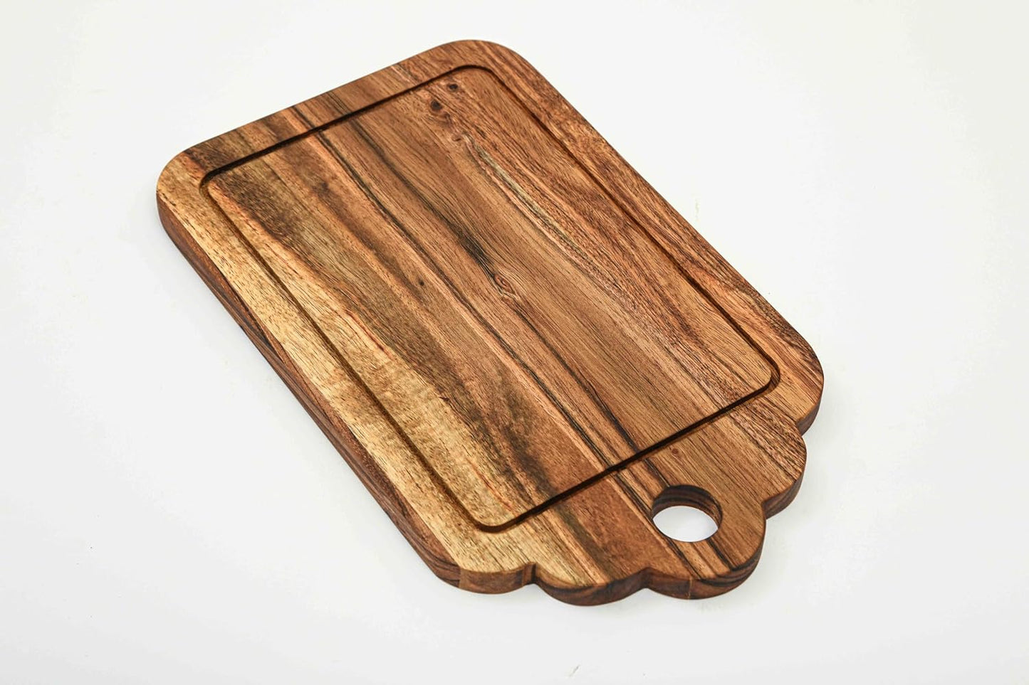 Affinity Decor Cutting Board Series, Acacia Wood Cutting Boards for Kitchen, Wooden Serving Charcuterie Board, Organic Wood Board, Ideal for Chopping Meat, Fruits, Cheese 13.4 x 8