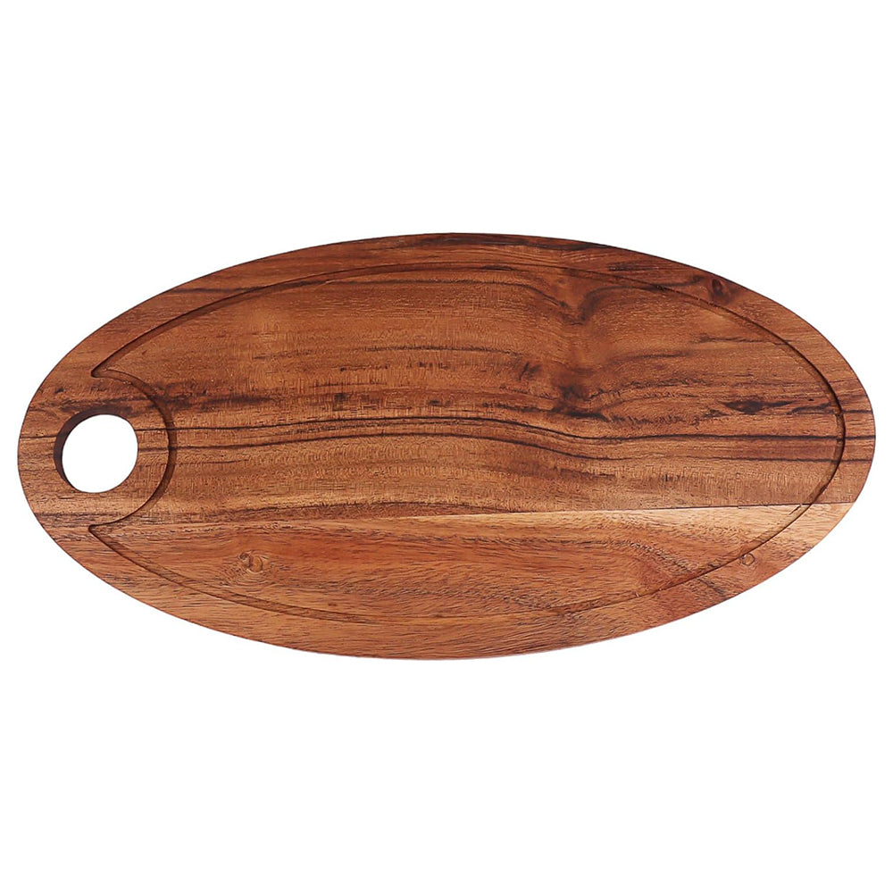 Cutting Board Series, Acacia Wood Cutting Boards for Kitchen, Wooden Serving Charcuterie Board, Organic Wood Board, Ideal for Chopping Meat, Fruits, Cheese 16.4"x8.3"