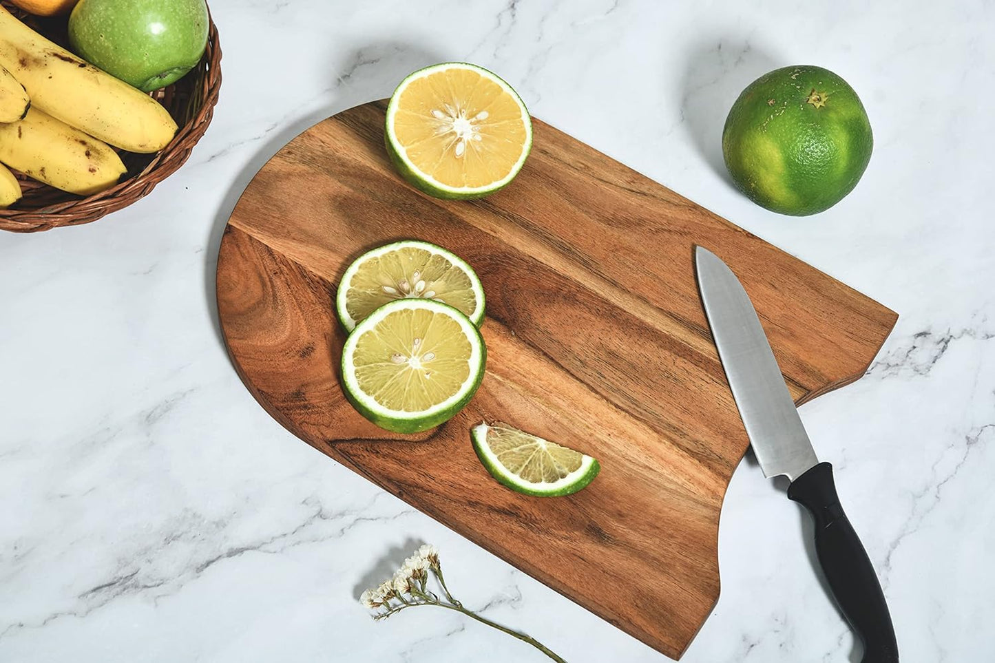 Affinity Decor Wood Cutting Board for Kitchen, U Shaped Wooden Cutting Boards, Wooden Serving Board, Charcuterie Platter for Food, Cheese and fruits Serving Tray