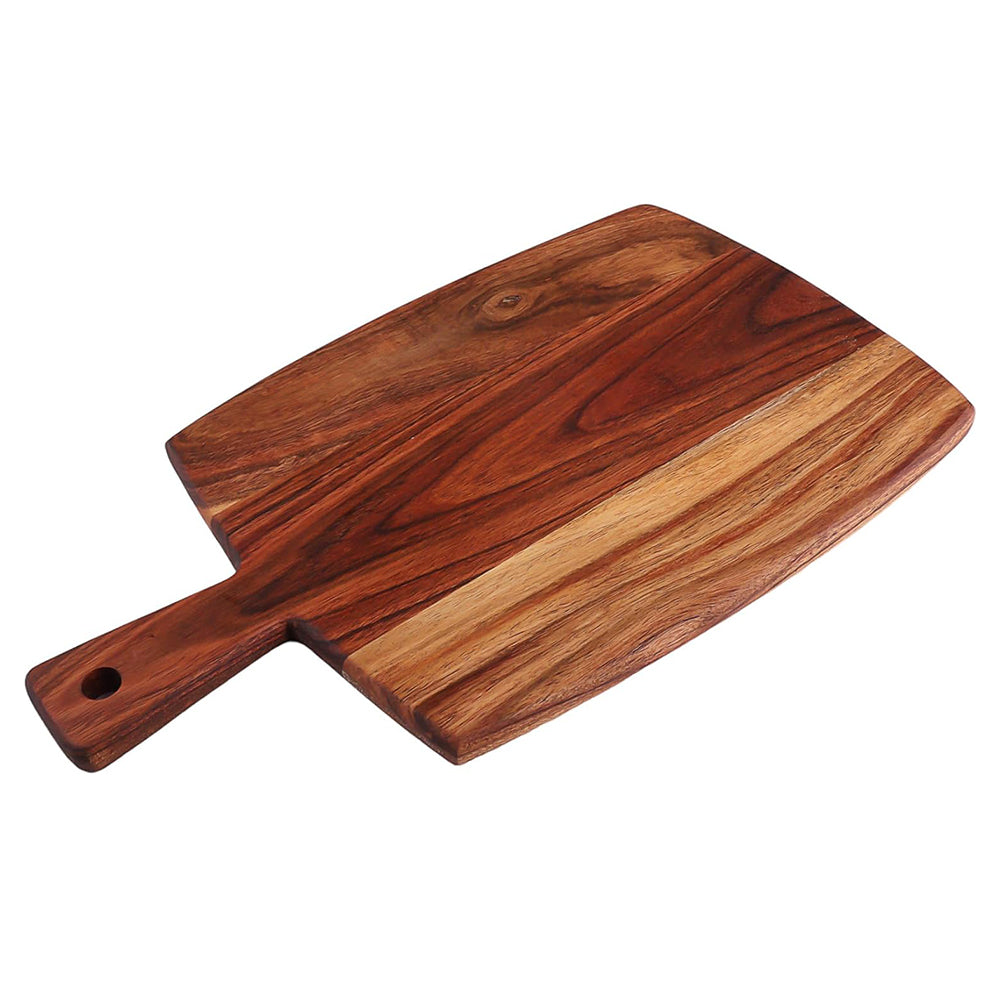 Cutting Board Series, Acacia Wood Cutting Boards for Kitchen, Wooden Serving Charcuterie Board, Organic Wood Board, Ideal for Chopping Meat, Fruits, Cheese 17"x10"