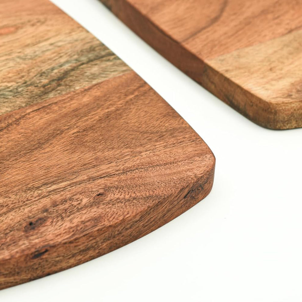 Cutting Board Series, Acacia Wood Cutting Boards for Kitchen, Solid Wooden Serving Charcuterie Board, Organic Set of 3 Wood Board, 13.6"x9.1", 11.8"x7.8", 9.6"x6.5"