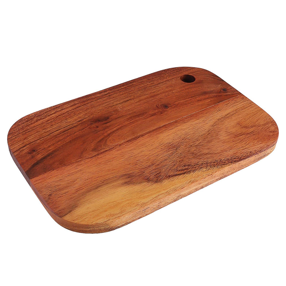 Cutting Board Series, Acacia Wood Cutting Boards for Kitchen, Wooden Serving Charcuterie Board, Organic Wood Board, Ideal for Chopping Meat, Fruits, Cheese 11.8"x7.8"