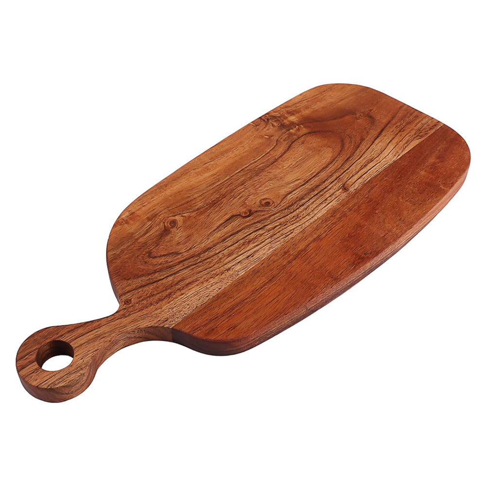 Cutting Board Series, Acacia Wood Cutting Boards for Kitchen, Wooden Serving Charcuterie Board, Organic Wood Board, Ideal for Chopping Meat, Fruits, Cheese 15.4"x6.7"