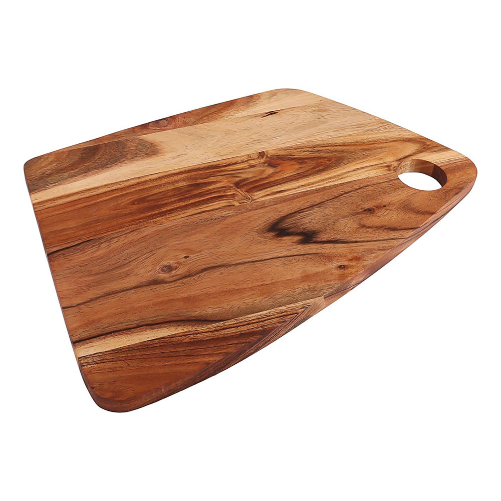 Cutting Board Series, Acacia Wood Cutting Boards for Kitchen, Wooden Serving Charcuterie Board, Organic Wood Board, Ideal for Chopping Meat, Fruits, Cheese 15.5"x10.3"