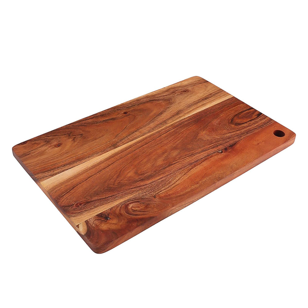 Cutting Board Series, Acacia Wood Cutting Boards for Kitchen, Wooden Serving Charcuterie Board, Organic Wood Board, Ideal for Chopping Meat, Fruits, Cheese 16"x10"