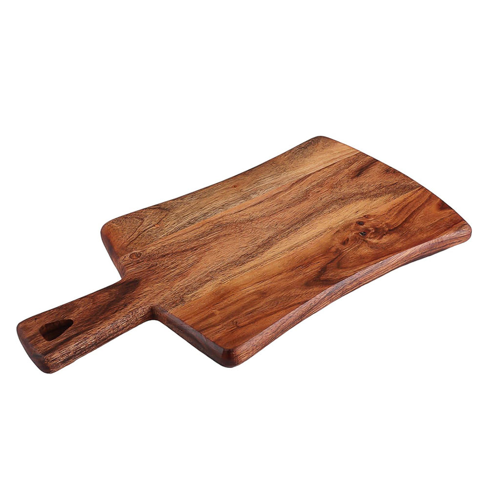 Cutting Board Series, Acacia Wood Cutting Boards for Kitchen, Wooden Serving Charcuterie Board, Organic Wood Board, Ideal for Chopping Meat, Fruits, Cheese 14"x7.8"