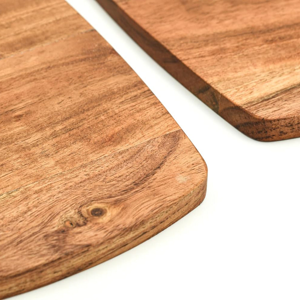 Cutting Board Series, Acacia Wood Cutting Boards for Kitchen, Wooden Serving Charcuterie Board Set of 3, Organic Wood Board, 13.6"x9.1", 11.8"x7.8", 9.7"x6.5"