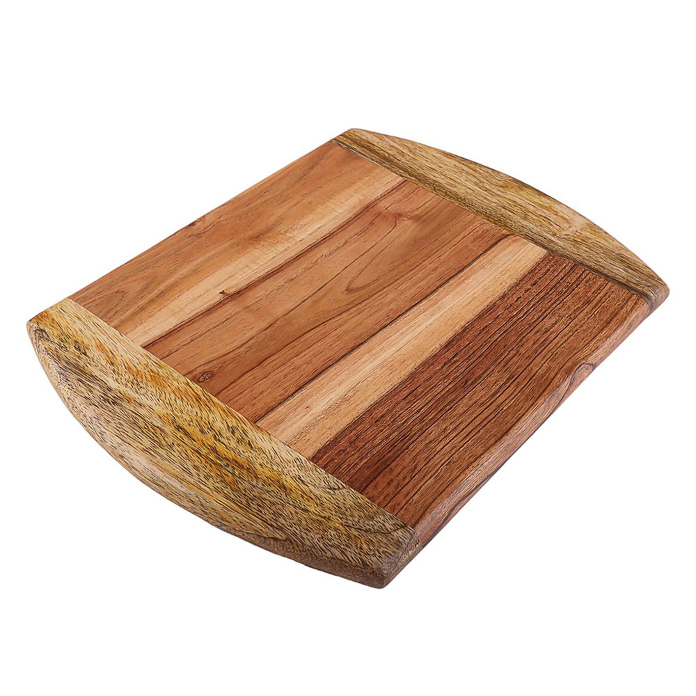 Cutting Board Series, Medium Acacia & Mango Wood Cutting Boards for Kitchen, Medium Wooden Serving Charcuterie Board, Organic Wood Board, Ideal for Fruits, Cheese 14"x11"