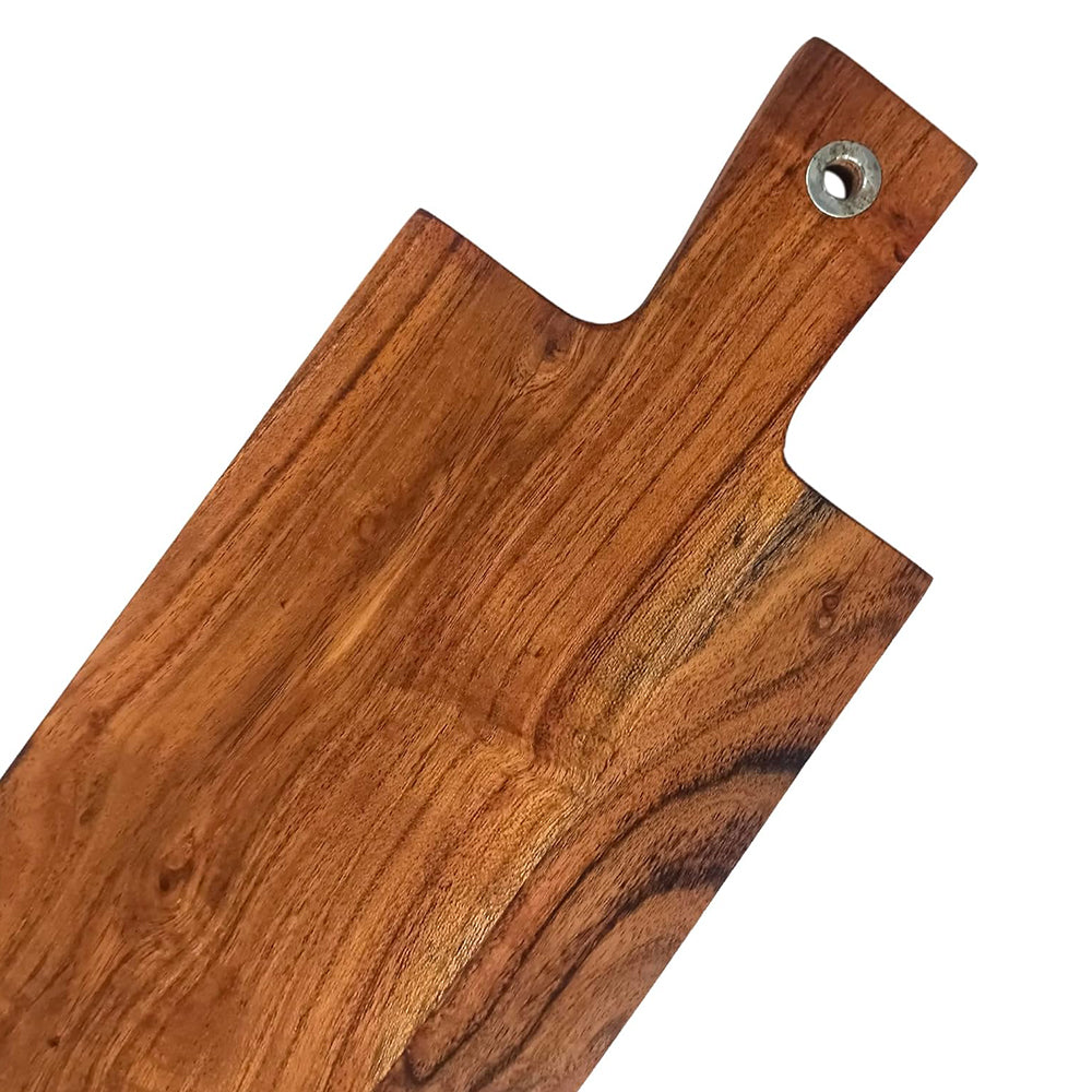 Wood Cutting Boards Kitchen, Thick Chopping Board, Serving Trays Large Wooden Cutting Board with Deep Juice Groove and Handles, Wooden trays for meat, fruit and cheese (20.25 X 6.5 X 0.63 Inch)