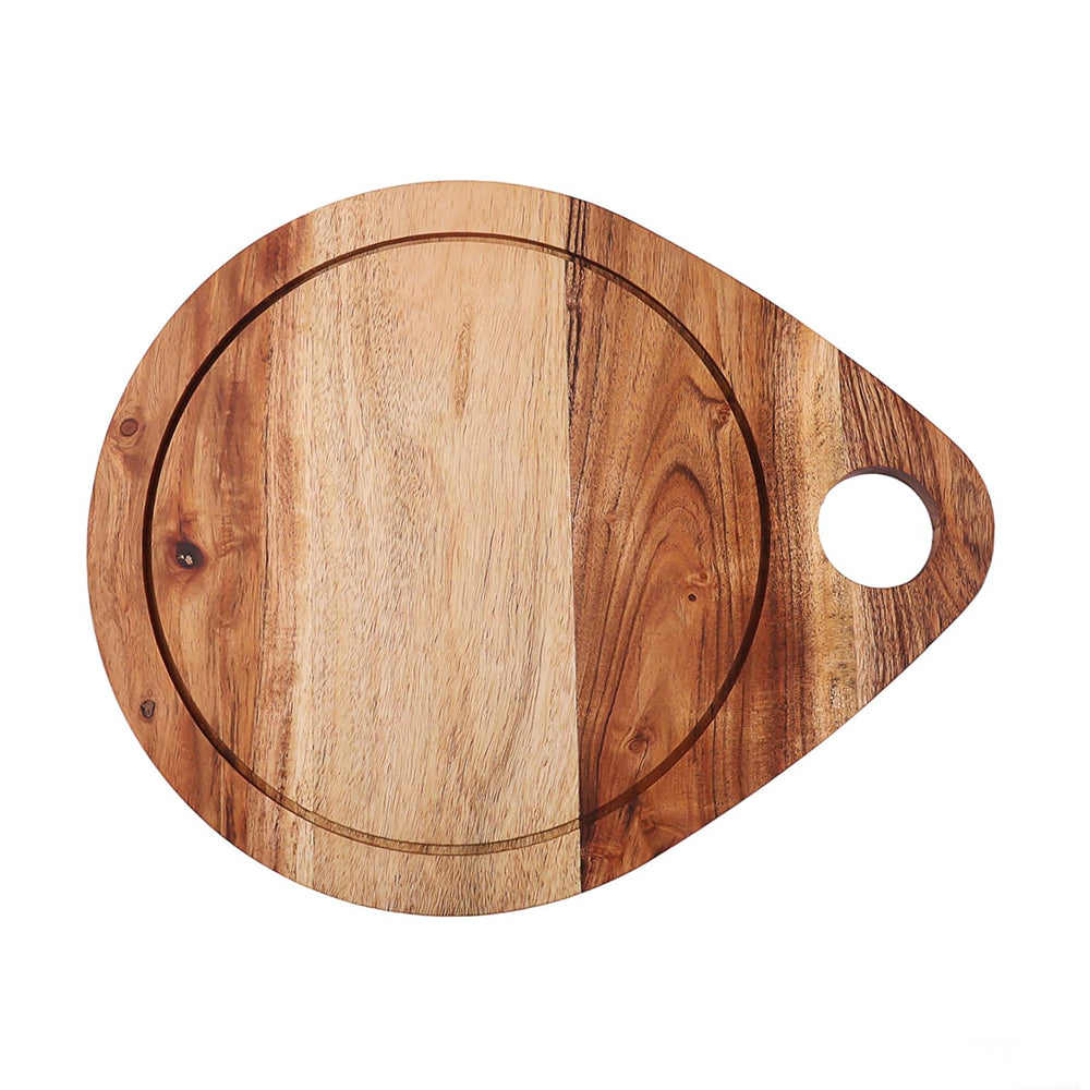 Wooden Cutting Boards Series, Acacia Wood Cutting Boards for Kitchen, Wooden Serving Platter, Charcuterie Board, Organic Wood Board for Chopping Meat, Fruits, Cheese 14.57"x12"