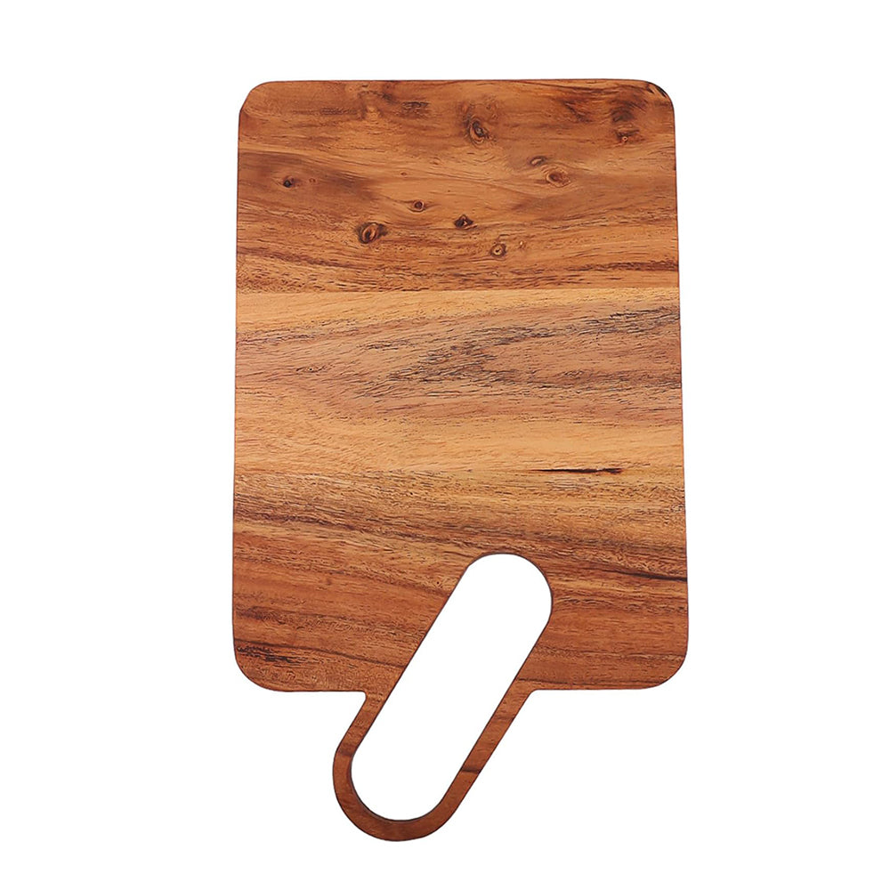 Wooden Cutting Board Series, Acacia Wood Cutting Board for Kitchen, Wooden Serving Charcuterie Board, Organic Wood Board for Meat, Fruits, Cheese 12.5" x 7.3"