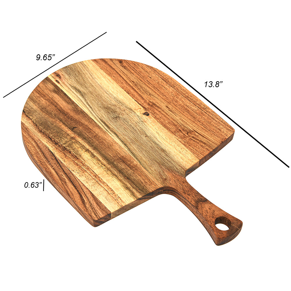 Cutting Board Series, Acacia Wood Cutting Boards for Kitchen, Wooden Serving Charcuterie Board, Organic Wood Board, Ideal for Chopping Meat, Fruits, Cheese 13.8 x 9.65