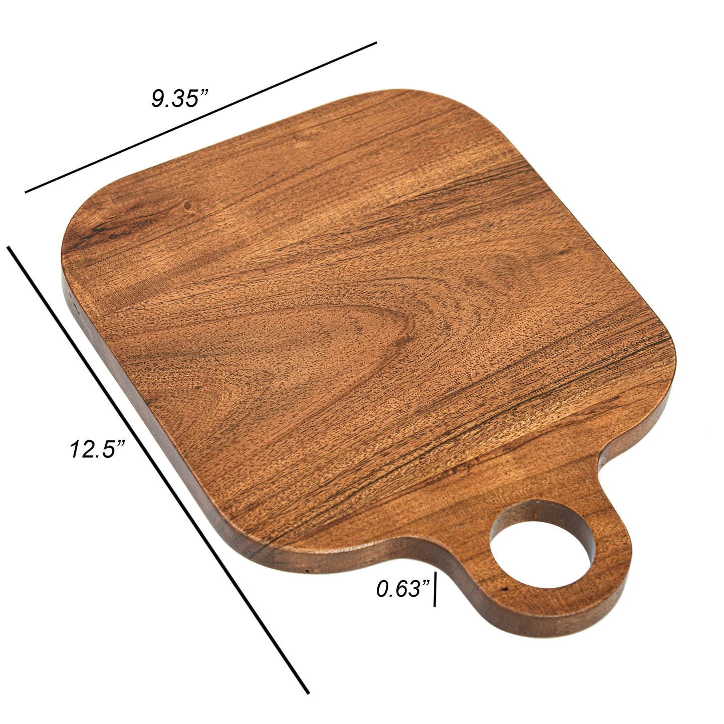 Cutting Board Series, Acacia Wood Cutting Boards for Kitchen, Colored Wooden Serving Charcuterie Board, Organic Wood Board, Ideal for Chopping Meat, Fruits, Cheese 12.5 x 9.35